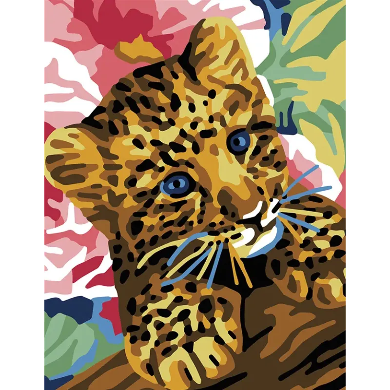 Spausdinta drobė 14x18 Leopardas kačiukas CDA3341