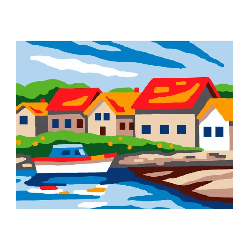 Bedruckte Leinwand 14x18 Small Port CDA3337