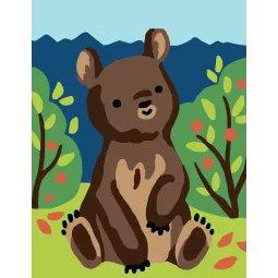 Printed Canvas 14x18 Bear CDA3325