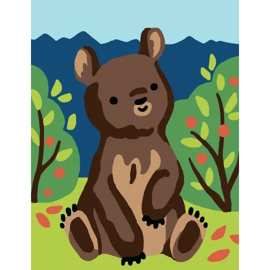 Printed Canvas 14x18 Bear CDA3325