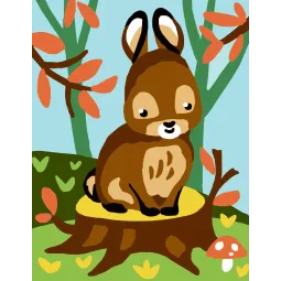 Toile Imprimée 14x18 Lapin CDA3324