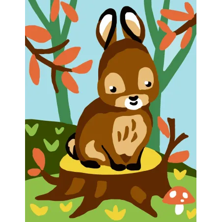 Bedruckte Leinwand 14x18 Bunny CDA3324