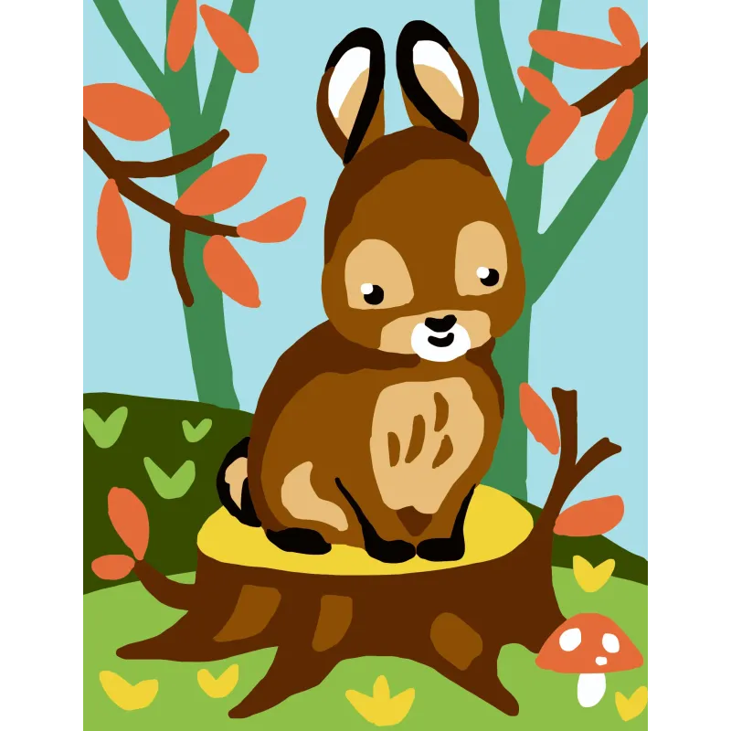 Spausdintas drobinis 14x18 Bunny CDA3324