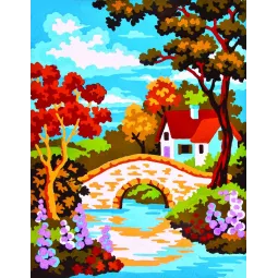 Холст с печатью 14x18 Stone Bridge CDA3297