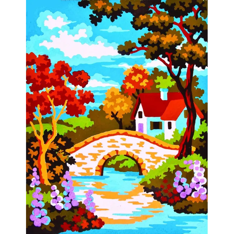 Bedruckte Leinwand 14x18 Stone Bridge CDA3297