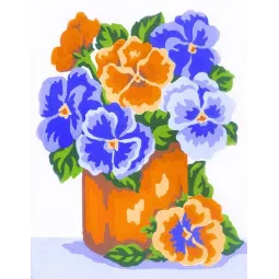 Toile imprimée 14x18 Fleurs dans un vase CDA3232