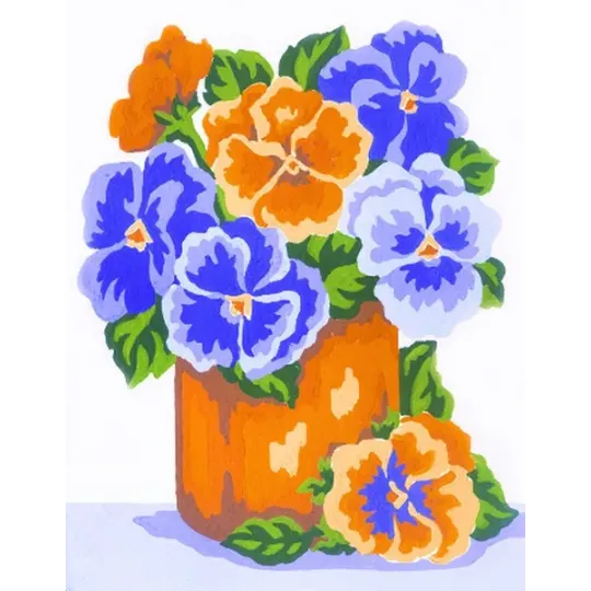 Printed Canvas 14x18 Flowers in a vase CDA3232
