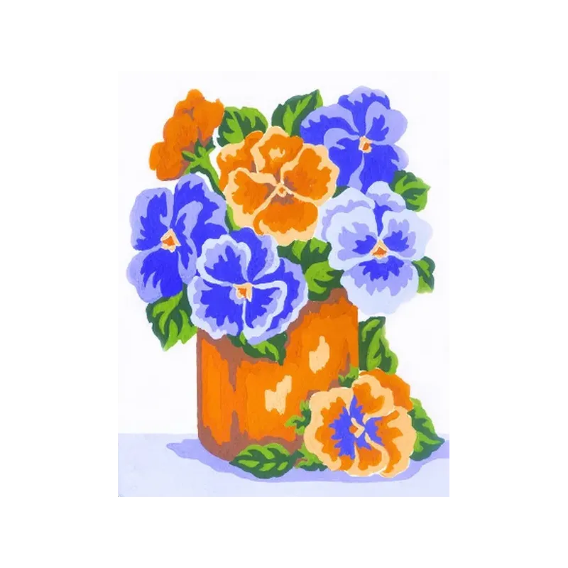 Printed Canvas 14x18 Flowers in a vase CDA3232