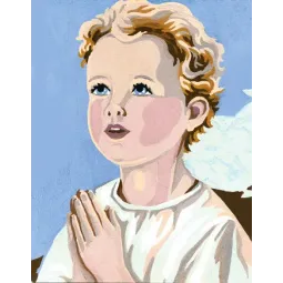 Printed Canvas 14x18 Child Praying CDA3221