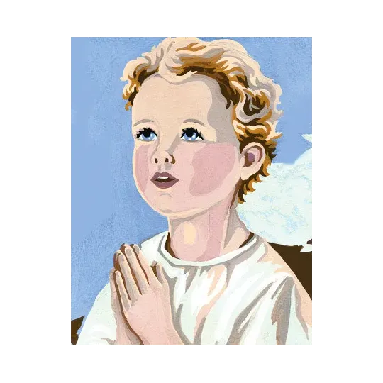 Printed Canvas 14x18 Child Praying CDA3221