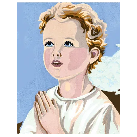 Toile Imprimée 14x18 Enfant Priant CDA3221
