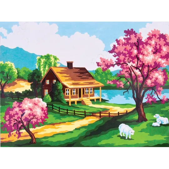 Bedruckte Leinwand 14x18 Frühling CDA3208