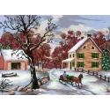 Printed Canvas 14x18 Sleigh Ride CDA3207