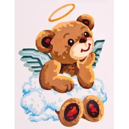 Printed Canvas 14x18 Angel Bear CDA3179