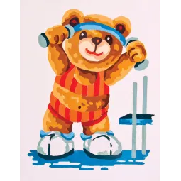 Printed Canvas 14x18 Sporty Bear CDA3176