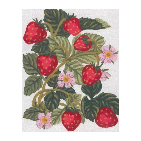 Gedruckte Leinwand 14x18 Erdbeeren CDA3161
