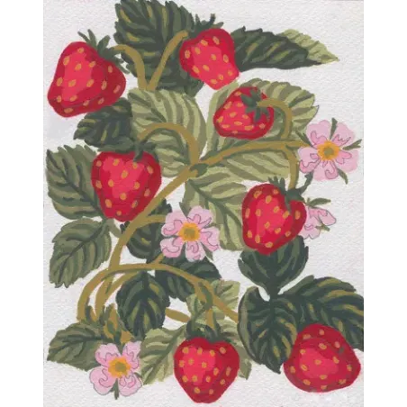 Toile imprimée 14x18 Fraises CDA3161