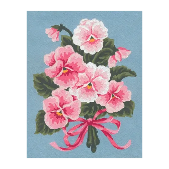 Impression sur toile 14x18 Bouquet floral rose CDA3143