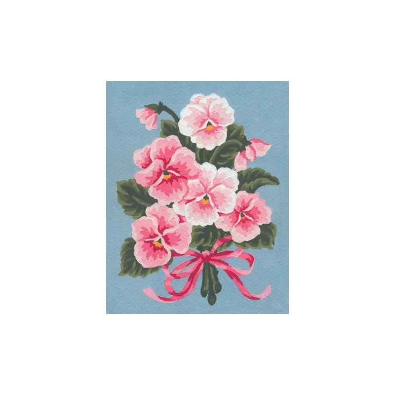 Impression sur toile 14x18 Bouquet floral rose CDA3143