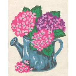 Toile imprimée 14x18 Hortensias CDA3142