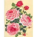 Printed Canvas 14x18 Roses and Rose Buds CDA3118