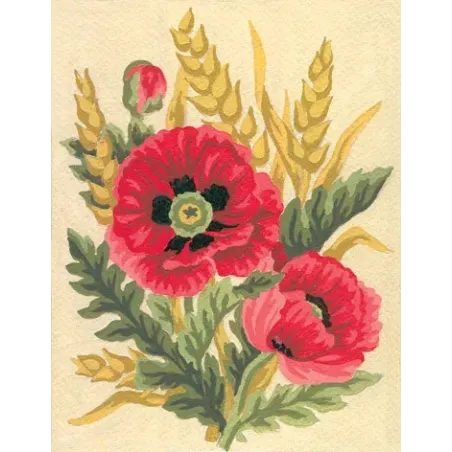 Printed Canvas 14x18 Poppies and Wheat CDA3116