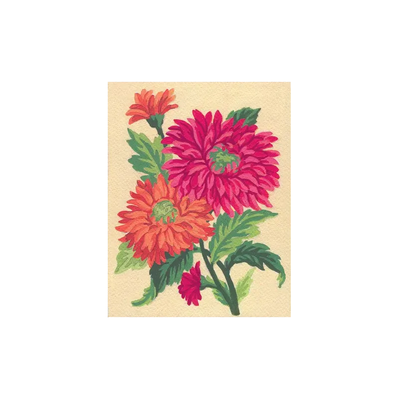 Printed Canvas 14x18 Orange Daisies CDA3115