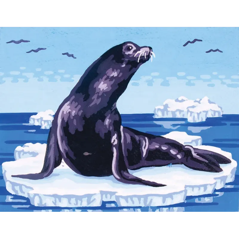 Printed Canvas 14x18 Seal on Ice CDA3091