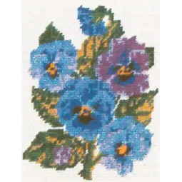 Toile imprimée 14x18 Pensées CDA3048