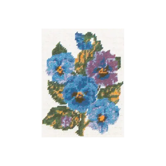 Toile imprimée 14x18 Pensées CDA3048