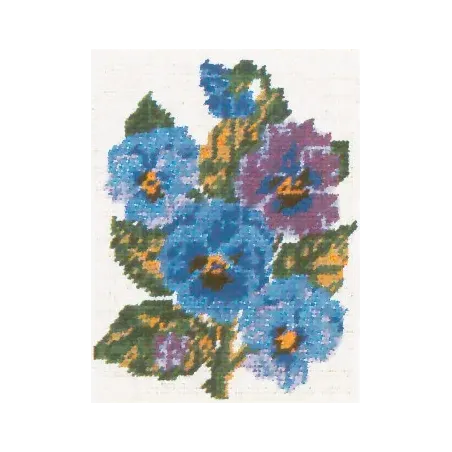 Toile imprimée 14x18 Pensées CDA3048