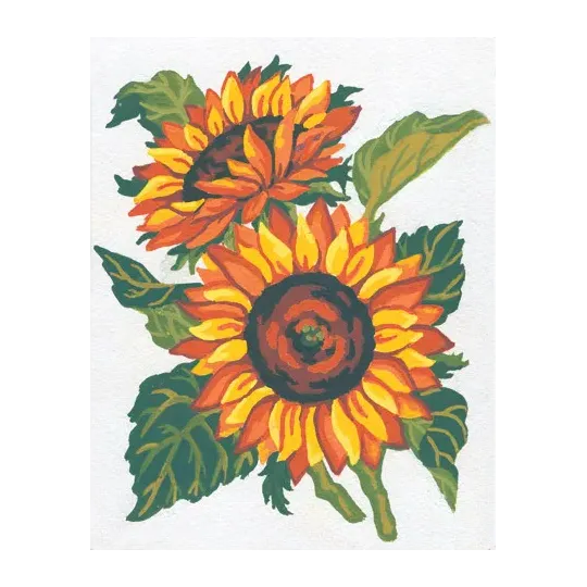 Bedruckte Leinwand 14x18 Sonnenblumen CDA3042