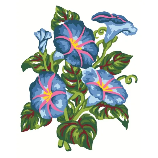 Printed Canvas 14x18 Morning Glory CDA3038