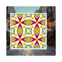 Ornement en toile imprimée 14x14 CDA3004