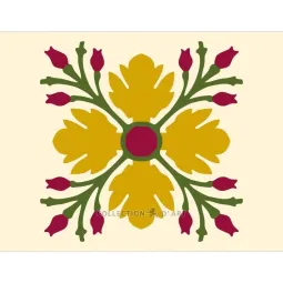 Bedruckte Leinwand 18x14 Gelbe Blume CDA3003