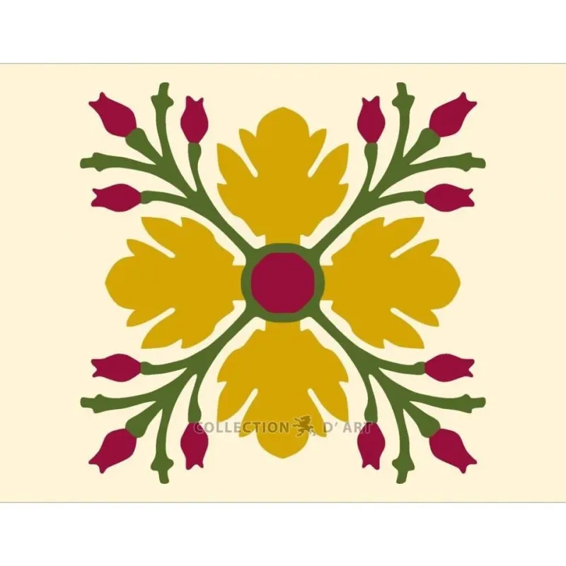 Printed Canvas 18x14 Yellow flower CDA3003