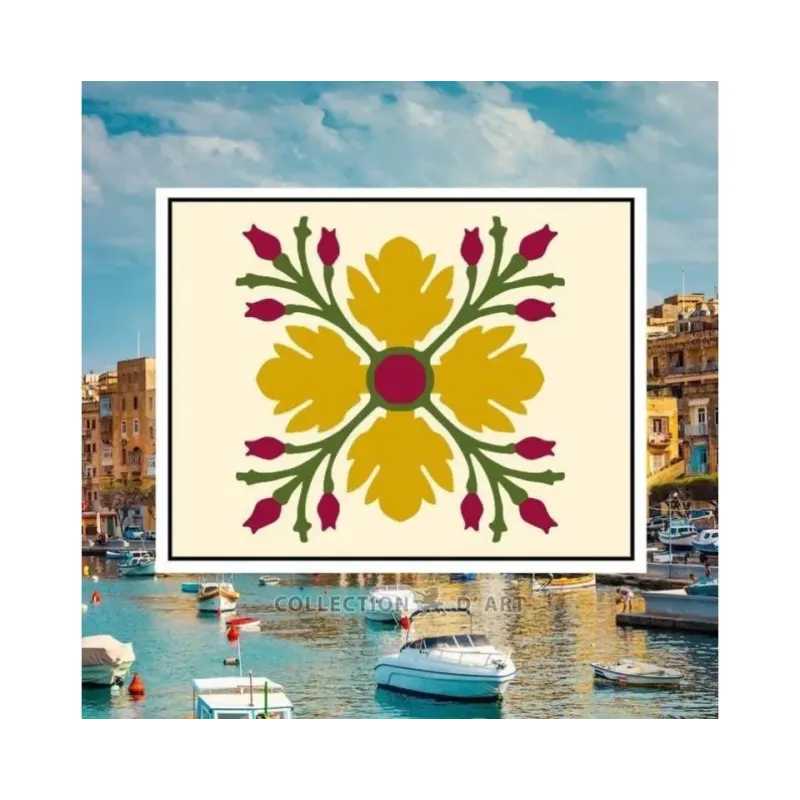 Printed Canvas 18x14 Yellow flower CDA3003