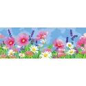 Toile Imprimée 35x80 Champ de Fleurs CDA9014W