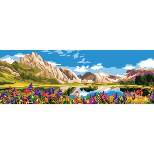 Toile Imprimée 35x80 Lac de montagne CDA9013W