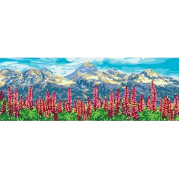 Printed Canvas 35x80 Lupins CDA9011W