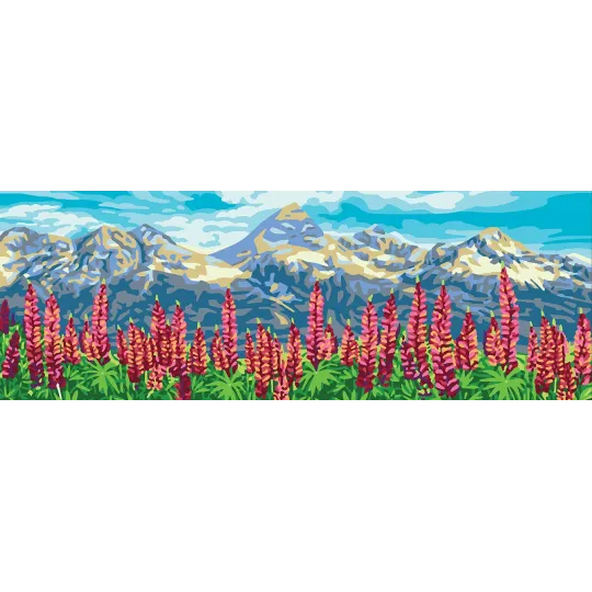 Toile imprimée 35x80 Lupins CDA9011W