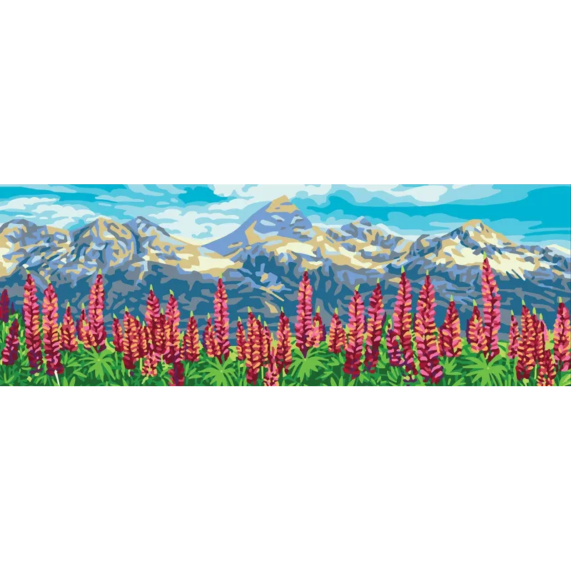 Printed Canvas 35x80 Lupins CDA9011W