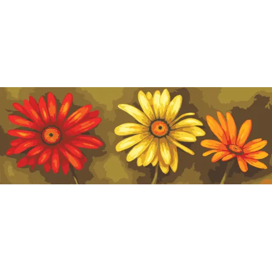 Printed Canvas 35x80 Daisies CDA9001