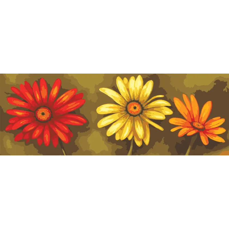 Bedruckte Leinwand 35x80 Gänseblümchen CDA9001