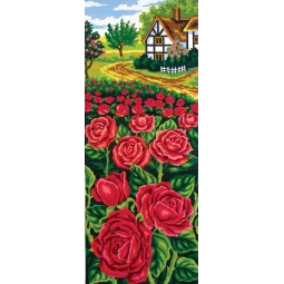 Printed Canvas 21x50 Rose Field CDA8050