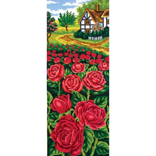 Spausdintas drobė 21x50 Rose Field CDA8050