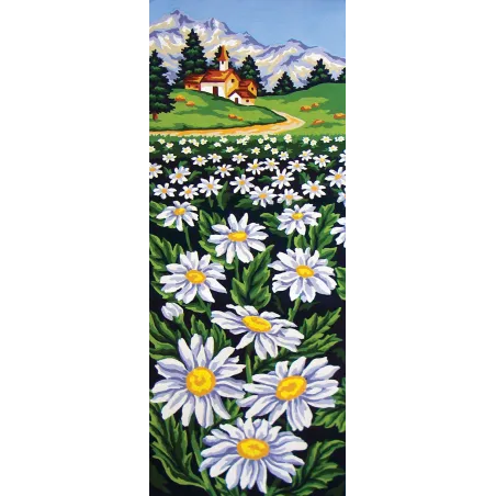 Spausdintas drobės paveikslas 21x50 Daisy Field CDA8049