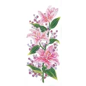 Toile Imprimée 21x49 Lys Roses CDA8019