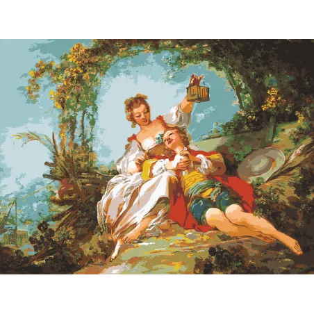 Printed Canvas 90x120 The Happy Lovers CDA15507