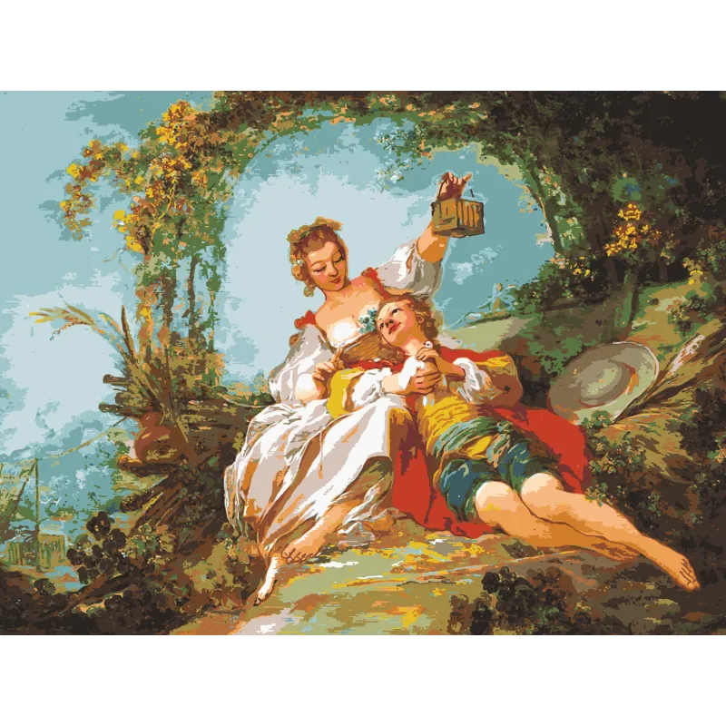 Printed Canvas 90x120 The Happy Lovers CDA15507